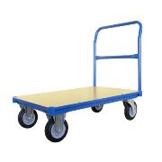 Wózek platformowy 1092 x 1005 x 700 z jednym uchwytem czołowym rurowym