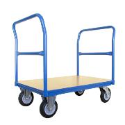 Wózek platformowy 1135 x 1005 x 700 z dwoma uchwytami czołowymi rurowymi