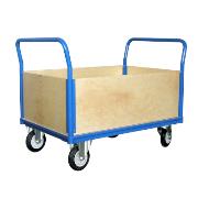 Wózek platformowy skrzynkowy 1135 x 965 x 700 z bokami ze sklejki