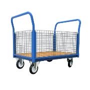 Wózek platformowy skrzynkowy 1050 x 965 x 700 z bokami z siatki stalowej