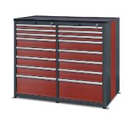 Workshop cabinet HSW05: 16 drawers