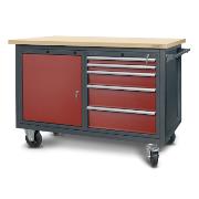 Workshop trolley HWW04: 1 cabinet S12, 1 cabinet S13 (5 drawers, 1 locker)