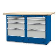 Workbench 1500 x 740: 2 cabinets H12
