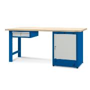 Stół warsztatowy HSS08 : 1 szafka H11 : 1 szuflada