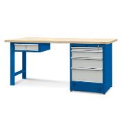 Workbench 2100 x 740: 1 cabinet H12, 1 drawer H13
