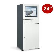 Metalowa szafa na komputer HSC01- do monitora 24"