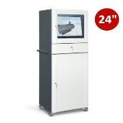 Metalowa szafa na komputer HSC01 na kołach - do monitora 24"