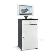 Metalowa szafa na komputer  HSC02 - do monitora LCD  24"