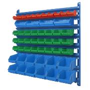 Wall-mounted set with containers (51 containers)