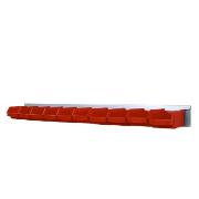 
Wall shelf with containers (10 pcs of 0.2l containers)