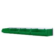 Wall shelf with containers (4 pcs of 0.9 l containers)