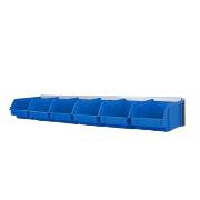 Wall shelf with containers (6 pcs of 1.6  l containers)