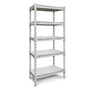 Regał magazynowy z półkami z płyty laminowanej 800x2005x400 [mm]