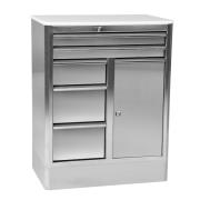 
Stainless steel workshop cabinet.: 1 locker , 5 drawers (2xD70 1xE140 2xE210)