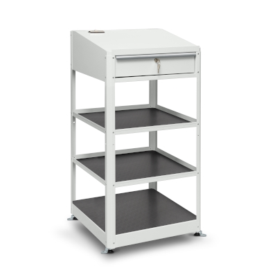 JOTKEL|21905|
Workshop desk on feet with shelves
