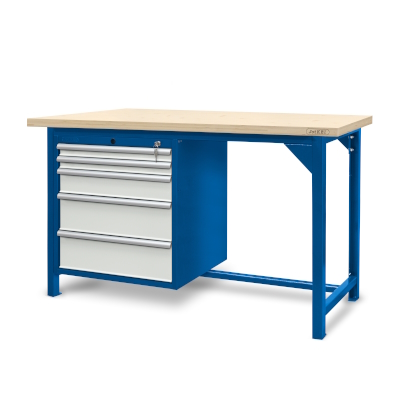 JOTKEL|22004|Workbench 1500 x 740: 1 cabinet  S13 (5 drawers)