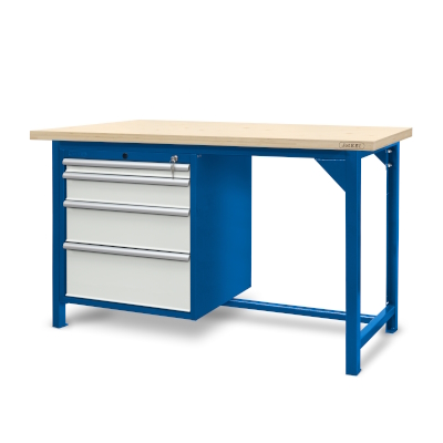 JOTKEL|22005|Workbench 1500 x 740: 1  cabinet  S14  (4 drawers)