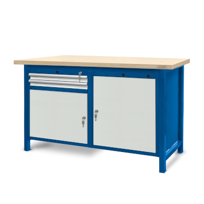 JOTKEL|22007|Workbench 1500 x 740: 1 cabinet S11, 1 cabinet S12 (2 drawers, 2 locers)
