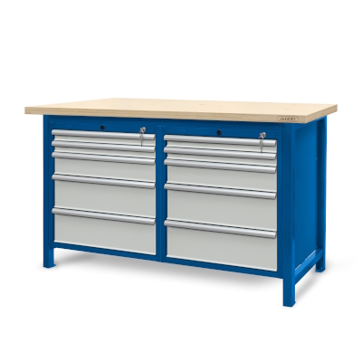 JOTKEL|22013|Workbench 1500 x 740; 2 cabinets S13 (10 drawers)