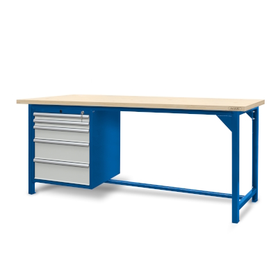 JOTKEL|22104|Workbench 2100 x 740: 1 cabinet S13 (5 drawers)