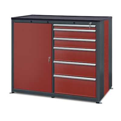 JOTKEL|22280|Workshop cabinet HSW05: 6 drawers, 1 door, 1 shelf