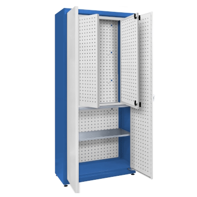 JOTKEL|23136|Universal cabinet: 2 galvanised shelves, set of internal doors
