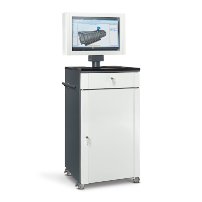 JOTKEL|23563|
Metal cabinet for a computer HSC02 on wheels - for a 22 &quot;LCD monitor