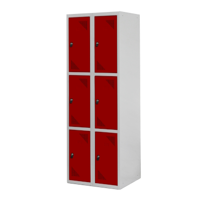 JOTKEL|24364|Locker with 6 compartments 2 modules 600 x 1800 x 490