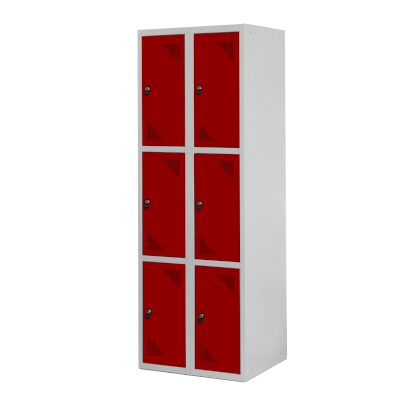 JOTKEL|24414|Locker with 6 compartments 2 modules  800 x 1800 x 490