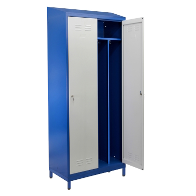 JOTKEL|24816|Cloakroom locker HSU02 width 800 with a sloping roof, on the base