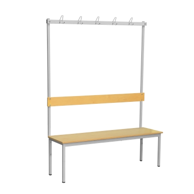 JOTKEL|24826|Free-standing bench with hangers - 5 triple hangers