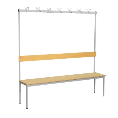 JOTKEL|24827|Free-standing bench with hangers - 7 triple hangers
