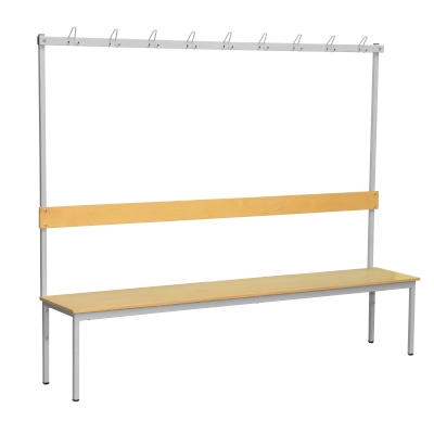 JOTKEL|24828|Free-standing bench with hangers - 9  triple hangers