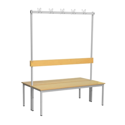 JOTKEL|24829|2-sided benchwith hangers - 10  triple hangers
