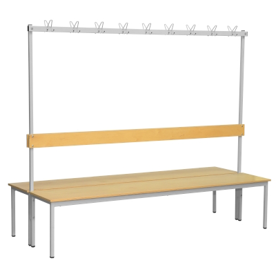 JOTKEL|24831|2-sided bench with hangers with hangers - 18  triple hangers