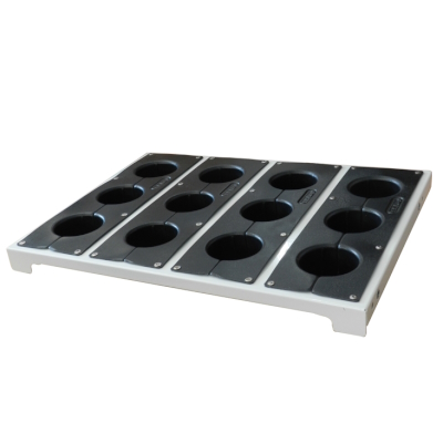 JOTKEL|27026|Fixed shelf with HSK 100 sockets for cabinets Cat. No. 27045 and 27046
