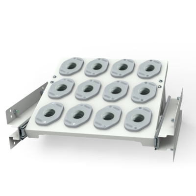 JOTKEL|27027|Slanted pull-out shelf with ISO 40 sockets for cabinets Cat. No. 27045 and 27046