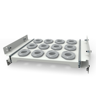 JOTKEL|27050|Straight  pull-out shelf with ISO 40 sockets for cabinets Cat. No. 27045 and 27046