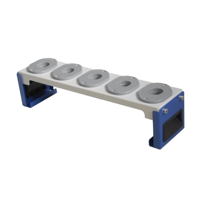 Tool stand with organiser sockets in the ISO 40 standard