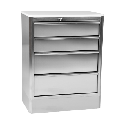 JOTKEL|55057|
Stainless steel workshop cabinet: 4 drawers (2xD140 2xD210)