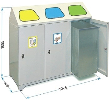 Containers for waste segregation