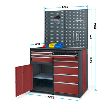 HSW05 Cabinets with superstructure - sample configuration