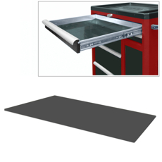 Dampening mats for drawers