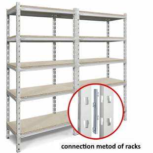 5-shelf metal racks