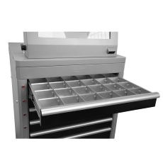Drawer equipped with divisions