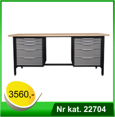 iurko warsztatowe - lekki stół warsztatowy - Nr kat. 22704 - RAL 7016 - 7035
