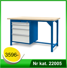 Stół warsztatowy HSS03 - Nr kat. 22005 - RAL 5005