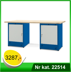 Stół warsztatowy HSS08 - Nr kat. 22514 - RAL 5005, blat lakierowany